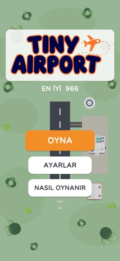 Tiny Airport main menu
